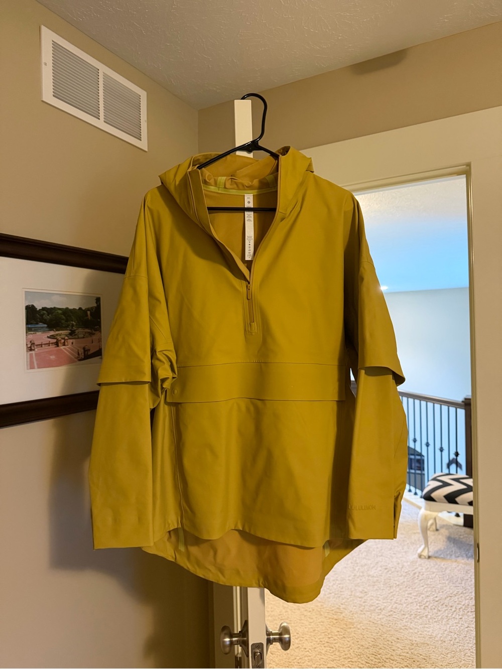lululemon athletica Hooded Half-Zip Utility Jacket in Mustard Yellow